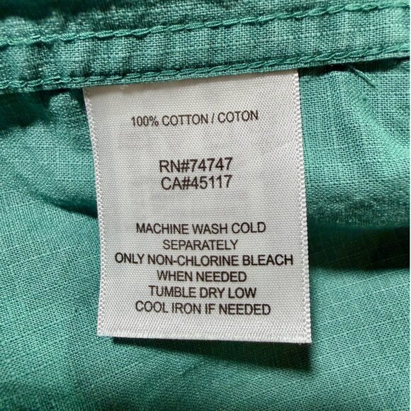 RedHead Brand Co. Men’s Short Sleeve Button-Down Shirt – XL Turquoise Green - Picture 5 of 5